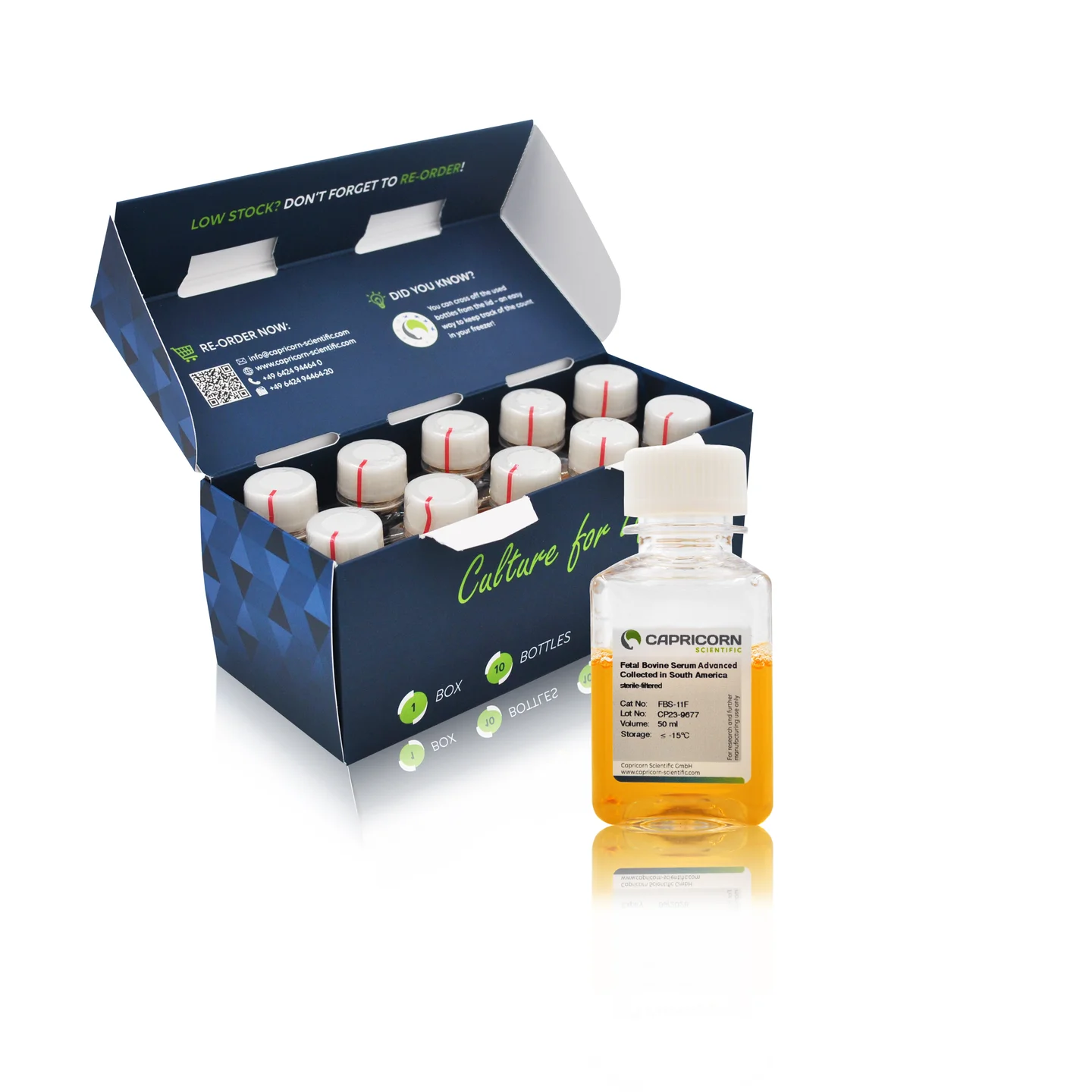 Fetal Bovine Serum Advanced (FBS Minis), Collected in South America