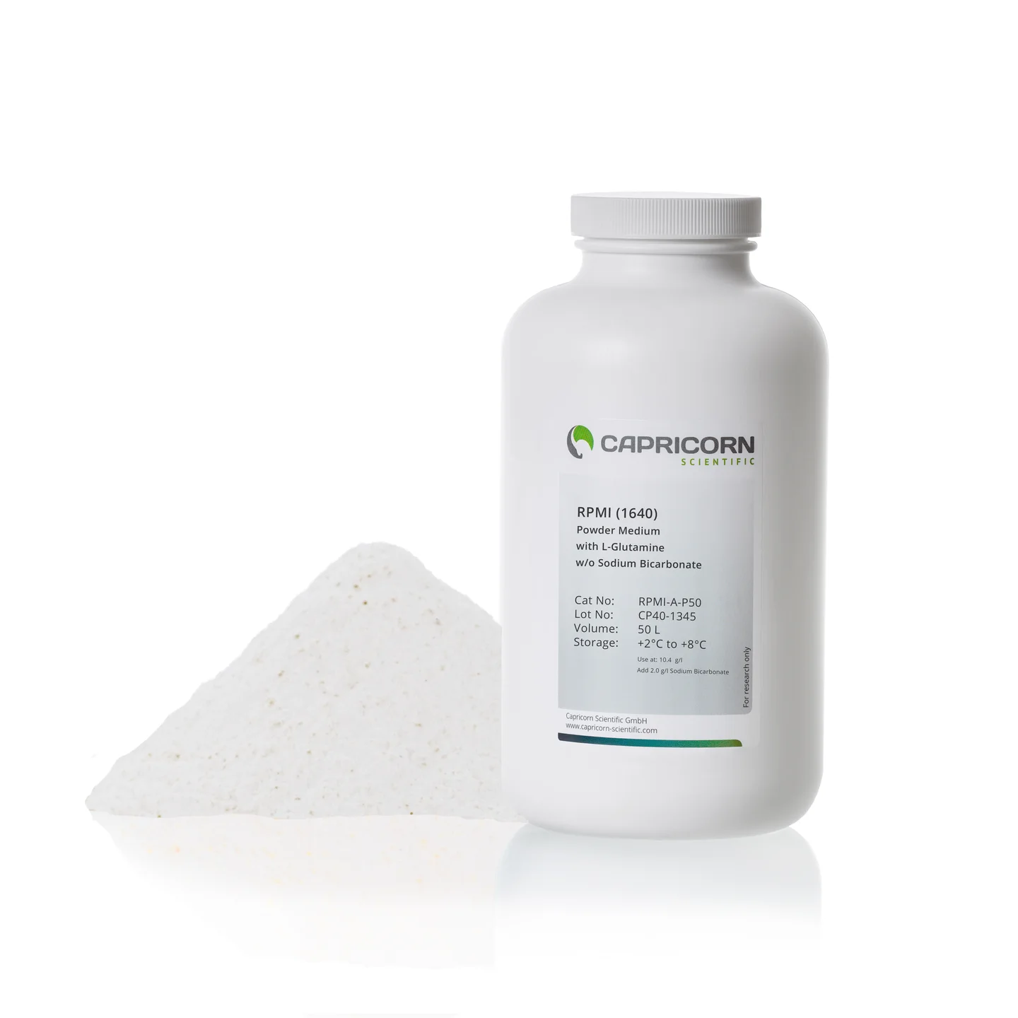 RPMI 1640, Powder Medium, 50 L, with L-Glutamine, without Sodium Bicarbonate